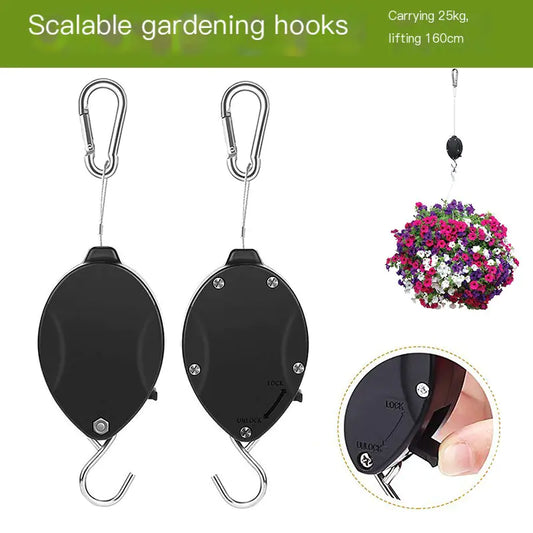 Stainless Steel Expandable Garden Hook for Planters
