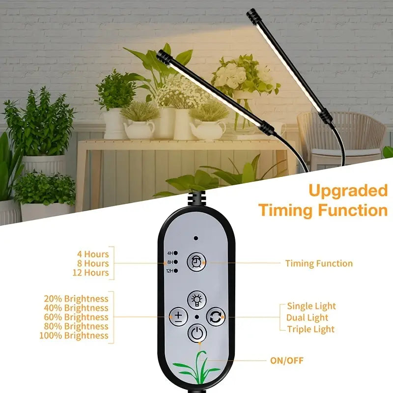 Dimmable Clip-On Plant Grow Light (1pc)