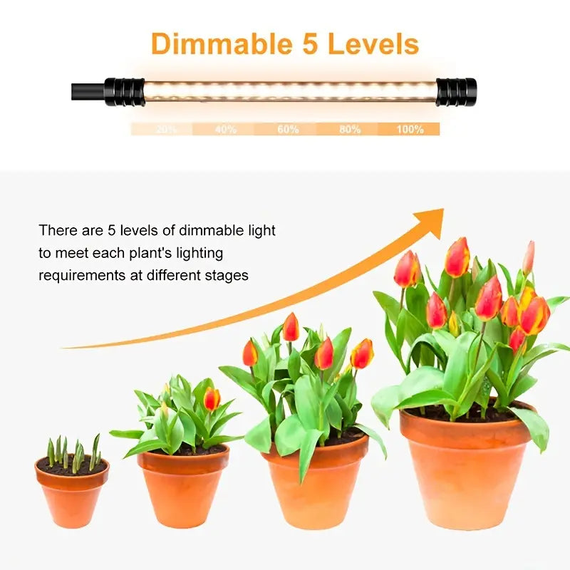 Dimmable Clip-On Plant Grow Light (1pc)