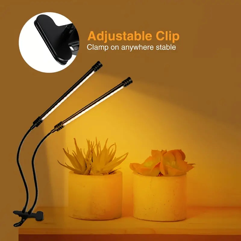 Dimmable Clip-On Plant Grow Light (1pc)