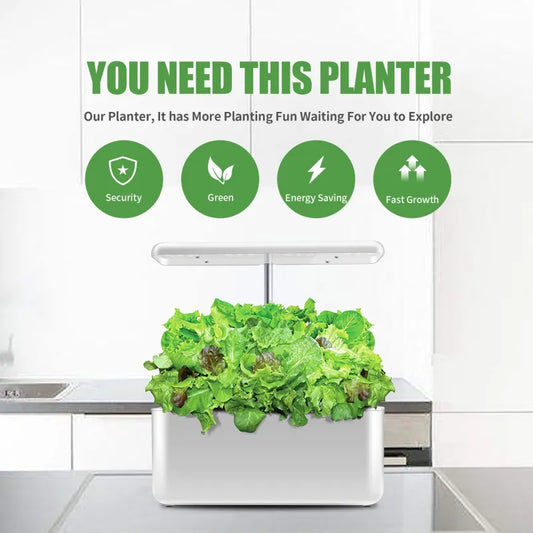 Self-Watering, controlled light Grow Station
